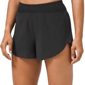 Lululemon Find Your Pace Short 3" Lined Reflective Swift High Rise Black 12